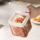 thumbnail image 2 of Pisexur Batería de cocina Tarros de especias de vidrio Organizador de cocina Tarros de especias Botella de especias Tarros de especias Tamaño compacto Fácil de usar M para la cocina del hogar, 2 of 6