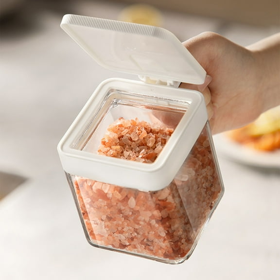 Giunmcul Glass Spice Jars with Airtight Lids 3.94*3.94in Kitchen Organizer for Herbs Seasonings