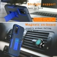 thumbnail image 6 of Xhy Samsung Galaxy A03S case with Privacy Screen Protector, Military Grade Case with Magnetic Car Mount, Samsung A03S Phone Case for Men Women, Dark blue & Blue, 6 of 6