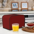 thumbnail image 6 of Honeii Maroon Print 2 slice Toaster Cover, Two Slice Toaster Dust-proof Cover For Kitchen Small Appliance and Fingerprint Protection, 6 of 7