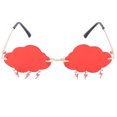 thumbnail image 1 of FELTECHELECTR 1 par de gafas sin montura con forma de nube, gafas de sol de lujo para uso urbano., 1 of 6