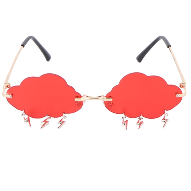 FELTECHELECTR 1 par de gafas sin montura con forma de nube, gafas de sol de lujo para uso urbano.
