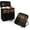 Black, variant on 2-in-1 Knitting Bag, Canvas Yarn Storage Bag Set with Roll-up for Crochet | 2-Piece Durable Canvas Organizer with Multiple Pockets and Yarn Holes for Crochet Lovers, Mom, Grandma, Birthday Gifts