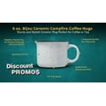 thumbnail image 3 of 10 Bijou Ceramic Campfire Coffee Mugs Set, 8 oz. - Ceramic, Speckled, Sturdy, C-handle - White, 3 of 5