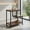 Rustic Brown + Black, variant on Resenkos 3-Tier G-Shaped Rolling Side Table with Open Shelves, Rustic Brown