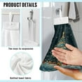 thumbnail image 6 of ZIATUBLE Christmas Trees Kitchen Hanging Towels Santa Claus Dish Towel Hand Towels with Hanging Loop Bathroom Hand Bath Towel Pack of 2 Machine Washable Hanging Hand Towels with Loop, 6 of 7
