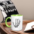 thumbnail image 5 of Taza de café y té con forma de mano de esqueleto y calavera: tazas de café de cerámica para mujeres y hombres, 5 of 5