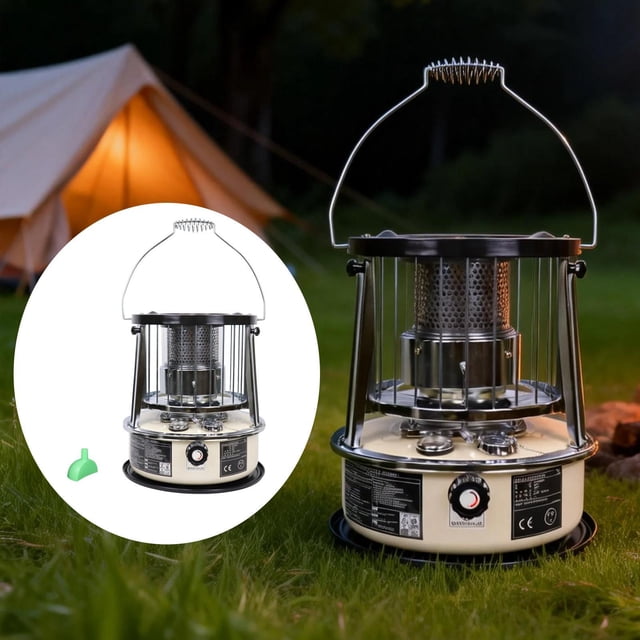 Calentador portátil de queroseno elevable con altura ajustable para acampar, hogar, no eléctrico, para fiestas familiares, cocina, camping y viajes. Estilo D