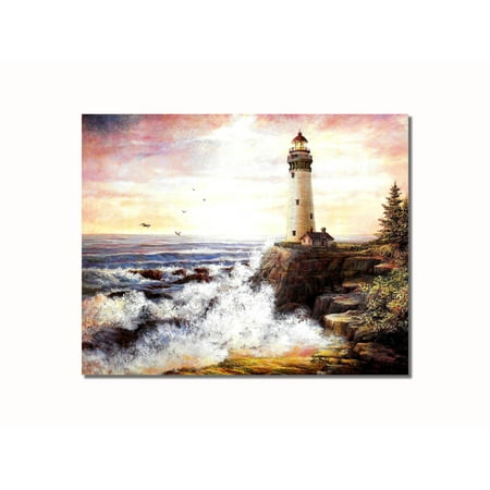 - Lighthouse on Cliff over Ocean #1 Wall Picture 8x10 Art Print