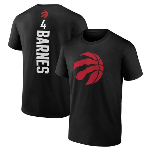 Men's Scottie Barnes Black Toronto Raptors Playmaker Name & Number T-Shirt