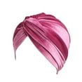 thumbnail image 2 of Sunjoy Tech Stretch Turbans Chemo Cap Twisted Pleated Headwraps Head Beanies Head Wrap Headwear Head Coverings for Women Girls Sleeping Head Accessories, 2 of 7