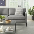 thumbnail image 3 of Nourison Woven Raised Striped Grey 18" x 18" Indoor/Outdoor Throw Pillow, 3 of 6