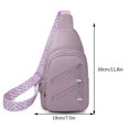thumbnail image 2 of Bolsa De Hombro Bolso de pecho para mujer, correa ajustable para el hombro, monedero para niñas de color sólido (púrpura) Sywqhk Para Estrenar, 2 of 5