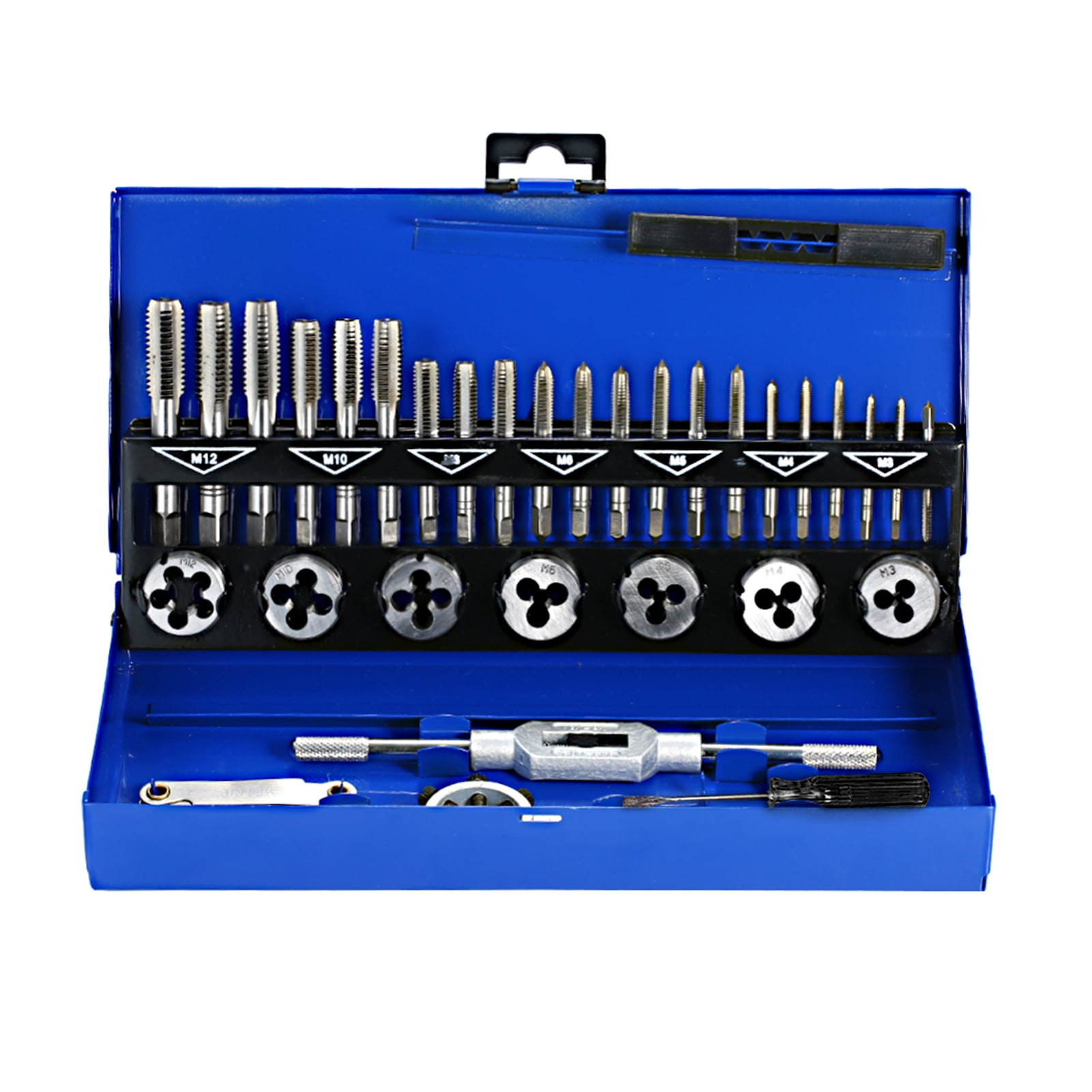 tool suit,Pcs Hss Tap Tool Carbide Tap Kit With Metal Wrench Cut - Tool Bit Set Screw Tool Bit 32 Pcs Hss Tap Die Screw Set Kit With And Die Set Die Screw Tool Bit Set Kit Tool Suit Qisuo