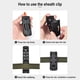 thumbnail image 4 of Waist Scabbard Clip, Nylon Sheath Holder, 3.46', Carry Clamp, Easy Access, Black, 4 of 5