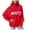 Red, variant on Women Merry Sweaters Turtleneck Long Sleeve Letter Print Loose Knitted Pullover Merry Christmas Sweater