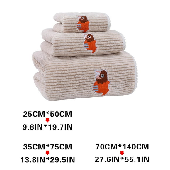 Coral Velvet Set Little Dinosaur Series Soft Water Absorbent Mother Set Scarf