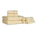thumbnail image 2 of BNM Egyptian Cotton Luxury 8 Piece Towel Set, Canary, 2 of 5