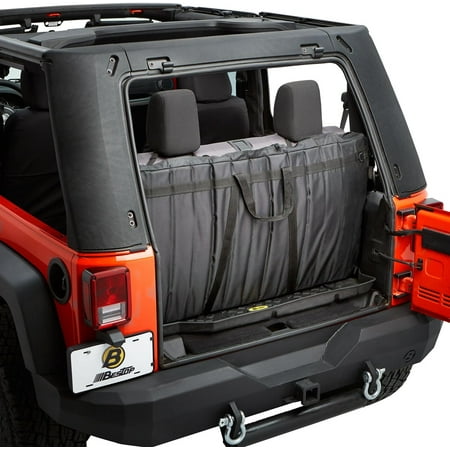Bestop 42811-01 Wrangler With, All Bestop Tops Or Bestop Trektop Pro Window Storage for Tops, Black Fits select: 2015-2018 JEEP WRANGLER UNLIMITED, 2012-2014 JEEP WRANGLER