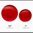 thumbnail image 6 of PLASTICPRO 7” & 10” Combo Plastic Plates Disposable Dinnerware Set, Red 128-Pack, 6 of 6