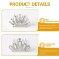 thumbnail image 3 of Shisuyan 3Pcs Kids Rhinestone Tiaras Hair Comb Girls Hair Accessories Hair Piece Headpiece, 3 of 8