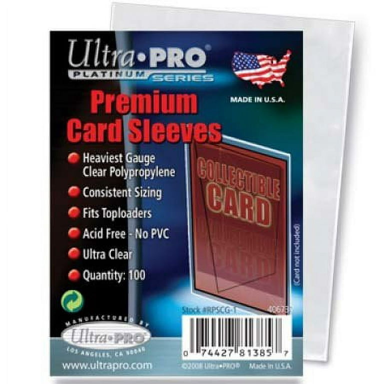 Ultra Pro Card Premium Card Sleeves Pack, 100 Sleeves 