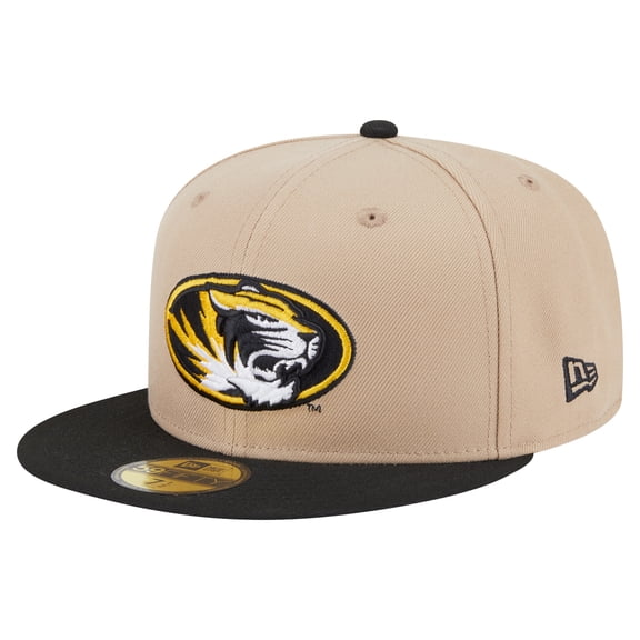 Men's New Era  Khaki Missouri Tigers Two-Tone 59FIFTY Fitted Hat