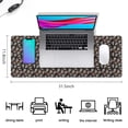 thumbnail image 5 of Long Mouse Pads for Desk,Colorful Skull Pattern Desk Mats on Top Of Desks, Desk Mouse Pad Extra Large with 3mm Non-Slip Base and Stitched Edge for Gaming,Office,Work,Home 31.5"x11.8", 5 of 6