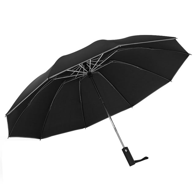 Travel Umbrella Windproof Compact Umbrella Compact Travel Umbrella Windproof Waterproof Stick Umbrella Uv Protection Golf Umbrella 10 Rib Steel Umbrella Stand
