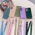 thumbnail image 4 of Samsung Galaxy A54 A34 A14 A04 5G A53 A33 A73 Crossbody Lanyard Plating Case Cord Strap Funda De Silicona, 4 of 4
