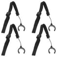 thumbnail image 1 of CIMAXIC 4 Pcs Lanière de Bâton de Marche en Plastique Noir Portable pour Bâton de Randonnée, 1 of 7