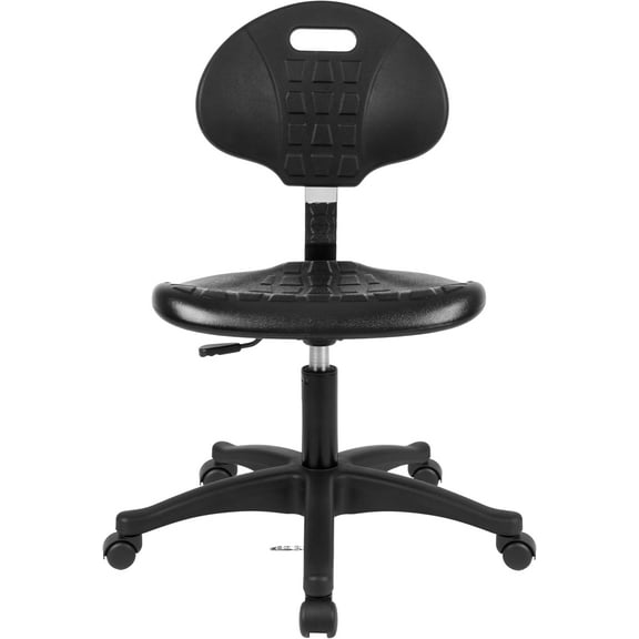 TAKE UR SEAT Cleanroom Ergonomic ESD Chair Stool, Tilt Lumbar & Seat Depth Adjustment HD Base,16.5" to 21.5" Seat Height Adjustment(Nylon)