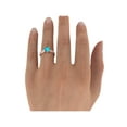 thumbnail image 5 of 14K Rose Gold 2.06 ctw Aquamarine Ring with Diamonds Filigree Cathedral Princess, 5 of 7