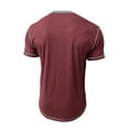 thumbnail image 6 of Shirts for Men with Design,Mens Henley Shirts Summer Short Sleeve Button Down Workout Tshirt Casual Sport Athlete Gym Basic Tees, 6 of 8
