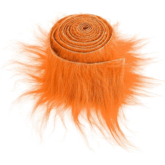 Shaggy Plush Faux Fur Fabric Precut Strips 2x60inch Rainbow Fur Fluffy Fuzzy Craft Fur for Gnomes Beard Santa Claus Hair Dwarf Cosplay Costume DIY Craft Christmas Decoration