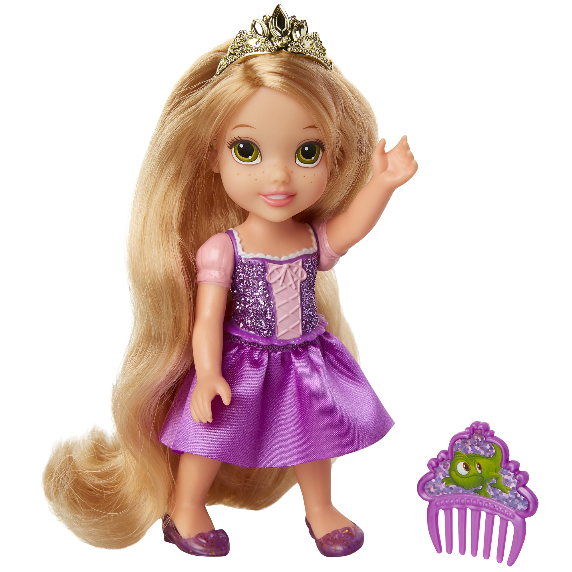 Disney Frozen Princess Anna 6 in Petite Doll With Glittered Hard Bodice and Comb for sale online 