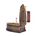 thumbnail image 1 of SHAR Music Box Brown Iron Shape Dancing Girl Rotating Clockwork Jewelry Box for Table Decoration Gift, 1 of 22