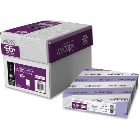 Custom Stationery - Willcopy, DMR851221, Domtar Custom Cut Top-Punched Sheets, 2500 / Carton, White