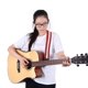 thumbnail image 1 of KAKOWELY 1Ud Correa Para Bajo Y Guitarra Ajustable Con A Rayas Y Material Resistente, 1 of 8