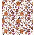 thumbnail image 3 of Ambesonne Floral Duvet Cover Sets, Blooming Flower Pattern, 2-Queen, Yellow Purple Magenta, 3 of 6