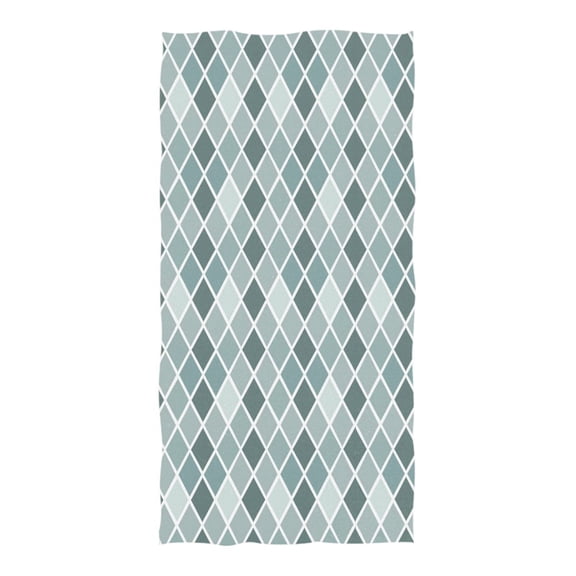 Oversized Beach Towel Extra Large Absorbent Microfiber Bath Towels Soft Quick Drying Bluish White Block 74"x37"