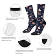 thumbnail image 4 of Balery Autumn Leaves With Blue Calcetas Largas con Estampado para Hombre y Mujer – Suaves y Transpirables, Talla Única (US 5-11), 4 of 6