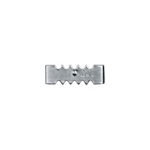 100 Pcs 15/16" No Nail Sawtooth Hangers, 5/16" wideSilver sawtooth hangers are Zinc plated. Use on soft woods.