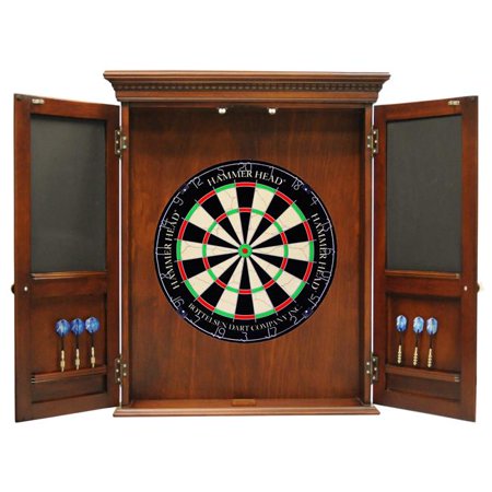2 Day Designs Mission Dart Board Cabinet