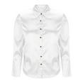 thumbnail image 6 of BLVB Satin Silk Button down Shirts for Women Dress Shirts Long Sleeve Business Casual Office Blouses Womens Work Tops, 6 of 7