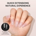 thumbnail image 2 of MelodySusie Short Ballerina Nail Tips - 300Pcs 15 Sizes Clear Acrylic, Half Matte Full Cover Press on Nails for DIY Extension & Salon Use,Pre-Shaped for Long-Lasting Manicure, 2 of 7