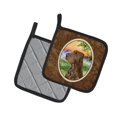thumbnail image 2 of Carolines Treasures SS1017PTHD Field Spaniel Pair of Pot Holders, 7.5HX7.5W, multicolor, 2 of 2