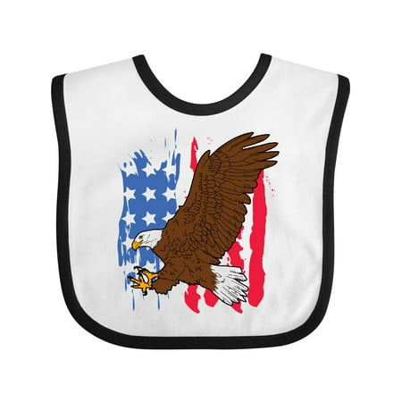 

Inktastic Eagle with American Flag Gift Baby Boy or Baby Girl Bib