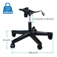 thumbnail image 3 of Base para Silla Frassie de 28" en Nylon con Cilindro y 5 Ruedas, 3 of 6