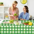 thumbnail image 6 of sruoe Tablecloth, 54 X 108in St Patricks Day Tablecloth, Waterproof Machine Washable Foldable Green Rectangle Tablecloths, Table Cloth for Dining, Home, Party Decor, Plastic, 6 of 6